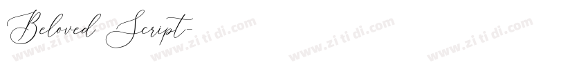Beloved Script字体转换